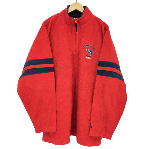 エヌエフエル NFL tennessee titans ハーフジップ フリースジャケット メンズ import:XL