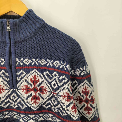 アイゾッド IZOD ノルディック ハーフジップ コットンニット メンズ import:XL