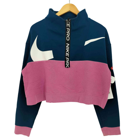 ナイキ NIKE Pro Dri Fit Get Fit ICON CLASH ロ ドライフィット ゲット フィット アイコン クラッシュ フリース ハーフジップ プルオーバー レディース import:L
