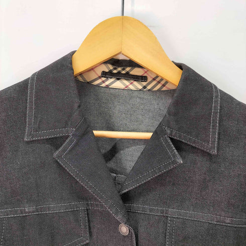 バーバリーロンドン BURBERRY LONDON 襟袖裏ノヴァチェック デニムジャケット レディース EUR:44