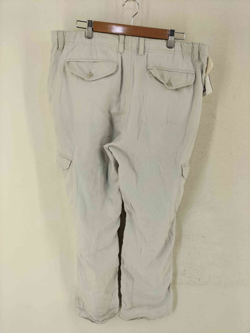 ラウンドツリーアンドヨーク roundtree&yorke リネン カーゴパンツ メンズ 38×32