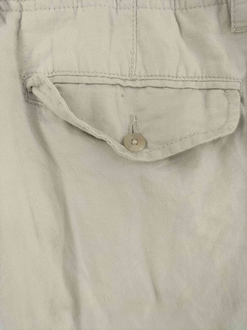 ラウンドツリーアンドヨーク roundtree&yorke リネン カーゴパンツ メンズ 38×32