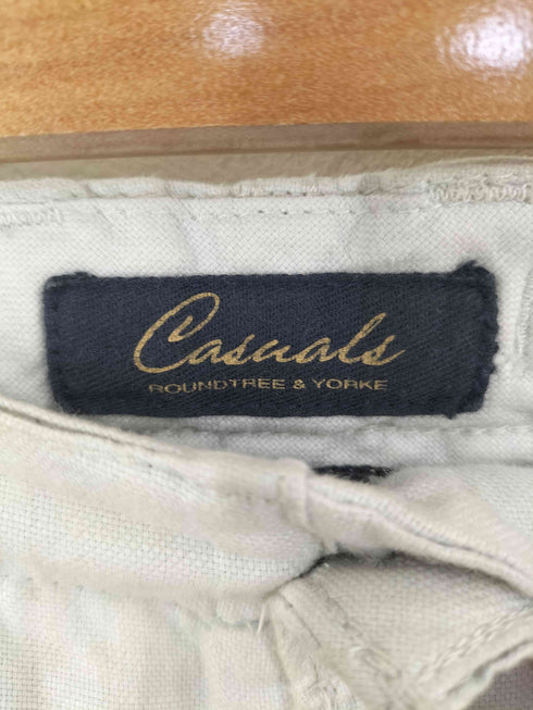 ラウンドツリーアンドヨーク roundtree&yorke リネン カーゴパンツ メンズ 38×32