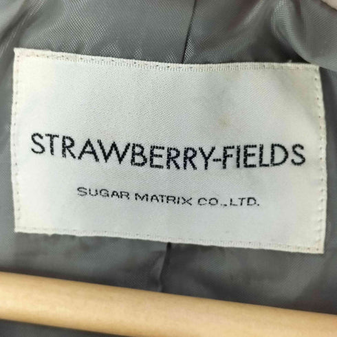 ストロベリーフィールズ STRAWBERRY-FIELDS ノーカラー シープレザージャケット レディース JPN:2