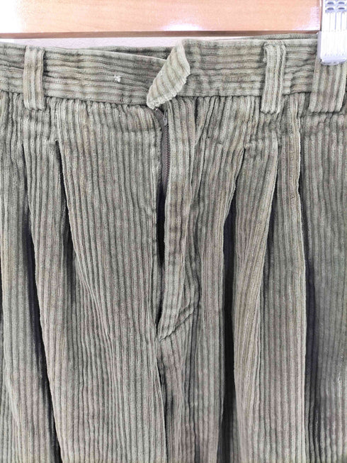 スタンリーブラッカー stanley blacker タック コーデュロイ スラックス メンズ 34