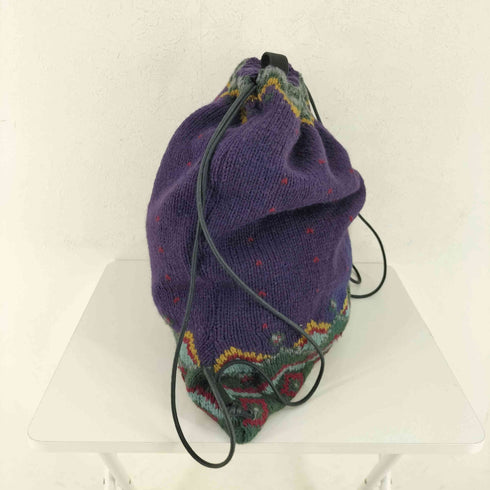 THEATRE フェアアイル柄 ニット ナップザック メンズ