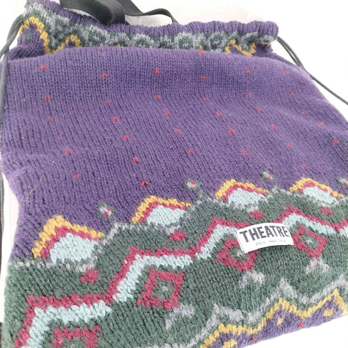 THEATRE フェアアイル柄 ニット ナップザック メンズ