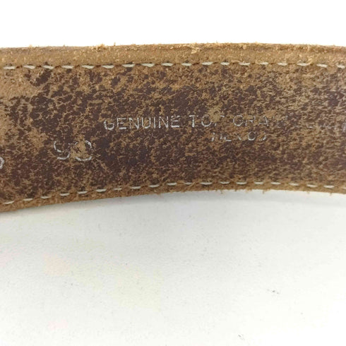 エンボス レザー ベルト メンズ