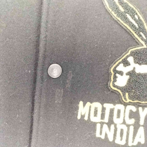 インディアンモーターサイクル INDIAN MOTORCYCLE 裏地キルティング キャラクター ワッペン スタジャン メンズ import:L
