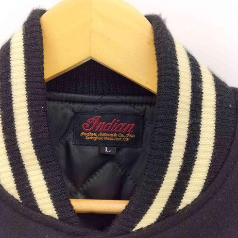 インディアンモーターサイクル INDIAN MOTORCYCLE 裏地キルティング キャラクター ワッペン スタジャン メンズ import:L