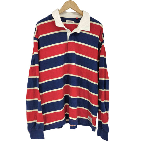 ゲス GUESS Ls Rugby Stripe Polo メンズ