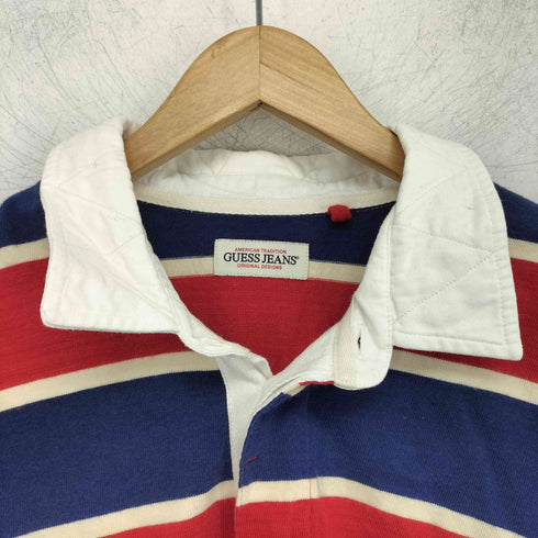 ゲス GUESS Ls Rugby Stripe Polo メンズ