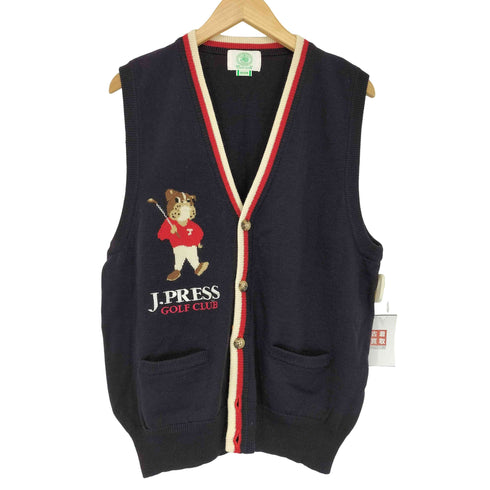 ジェイプレス J.PRESS golf club フロント刺繍 ジップベスト メンズ JPN:M
