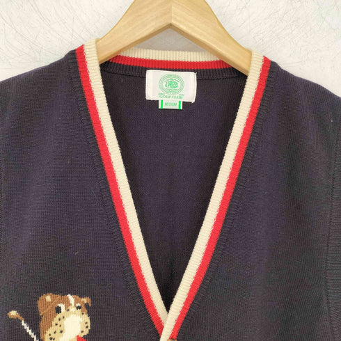 ジェイプレス J.PRESS golf club フロント刺繍 ジップベスト メンズ JPN:M