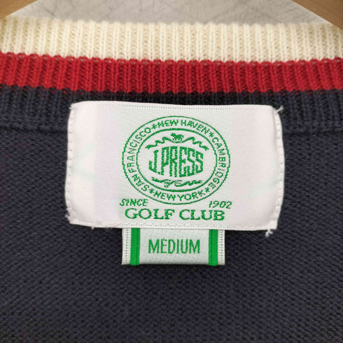 ジェイプレス J.PRESS golf club フロント刺繍 ジップベスト メンズ JPN:M