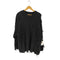 ダンケシェーン Danke Schon 23AW PREMIUM COTTON DAMAGE KNIT CREWNECK プレミアムコットンダメージクルーネックニット メンズ FREE