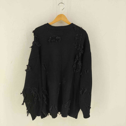ダンケシェーン Danke Schon 23AW PREMIUM COTTON DAMAGE KNIT CREWNECK プレミアムコットンダメージクルーネックニット メンズ FREE