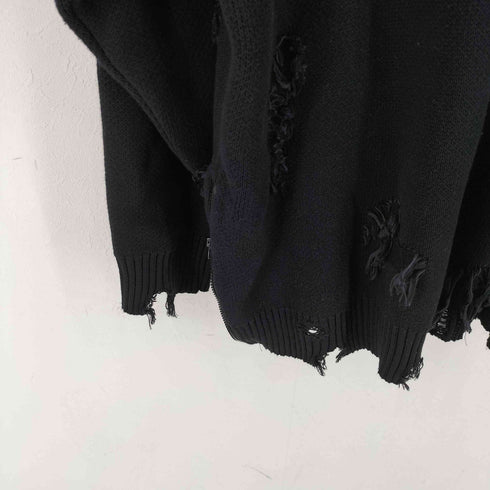 ダンケシェーン Danke Schon 23AW PREMIUM COTTON DAMAGE KNIT CREWNECK プレミアムコットンダメージクルーネックニット メンズ FREE