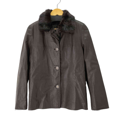 裏ファー レザージャケット レディース