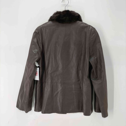 裏ファー レザージャケット レディース