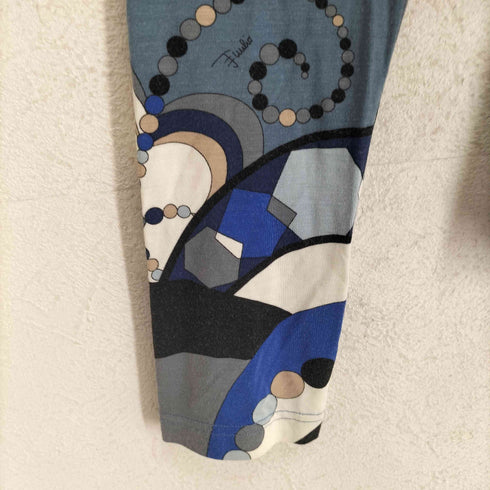 エミリオプッチ EMILIO PUCCI 総柄 スクエアネックカットソー レディース JPN:M