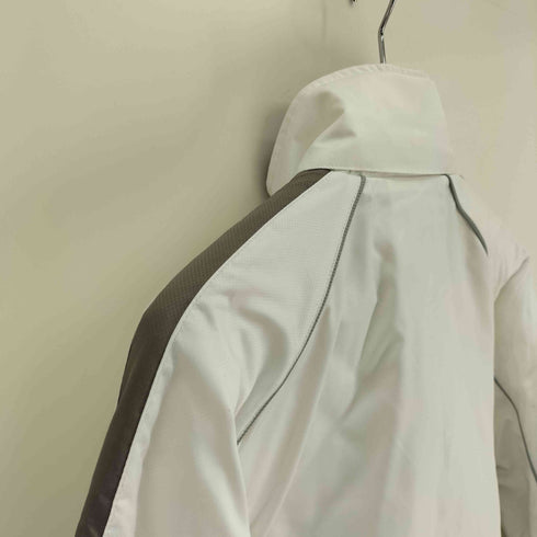 ナイキ NIKE 00S グレータグ スウッシュ ロゴ刺繍 裏地キルティング サイドライン ジップアップ シェル ジャケット メンズ import:S