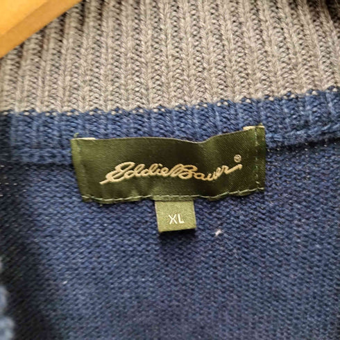 エディーバウアー Eddie Bauer ハーフボタン コットンニットベスト メンズ JPN:XL