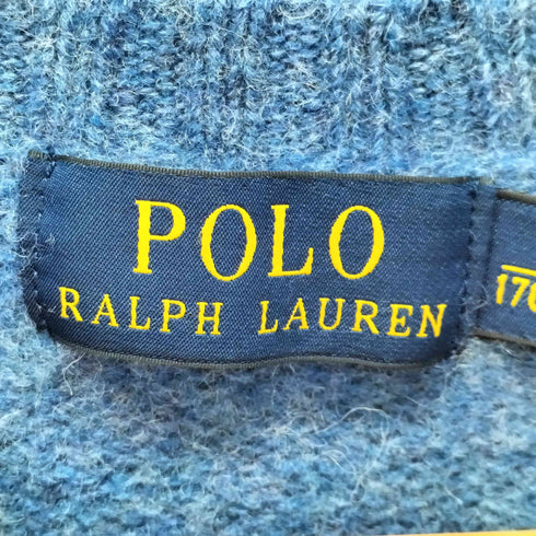ポロラルフローレン POLO RALPH LAUREN エルボーパッチ ウールニット メンズ JPN:S
