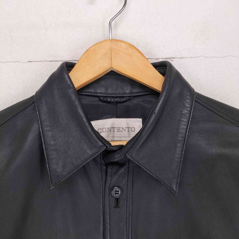 CONTENTO Lamb Leather レザーシャツ メンズ JPN:M