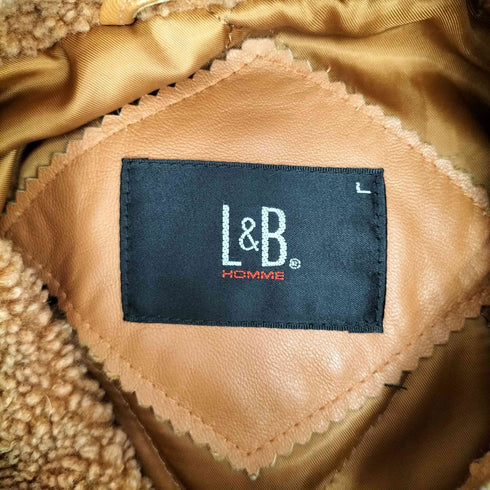 L&B HOMME lamb leather レザーN-3Bジャケット メンズ JPN:L