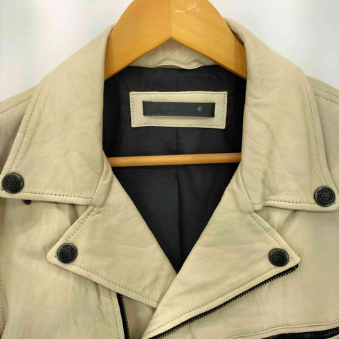 リューグーレザーズ Liugoo Leathers ラムレザーダブルライダースジャケット メンズ JPN:L