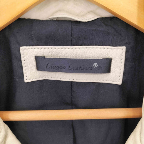 リューグーレザーズ Liugoo Leathers ラムレザーダブルライダースジャケット メンズ JPN:L