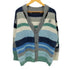 A GOOD BAD INFLUENCE Twisted Collar Multi Border Cardigan メンズ JPN:M