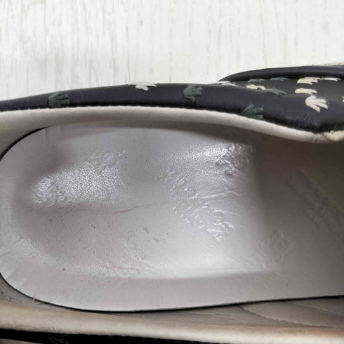 メゾンマルジェラ Maison Margiela 刺繍 レザー切替 スリッポンシューズ メンズ 40