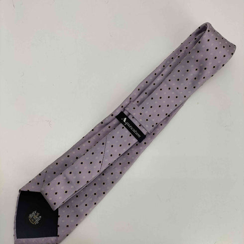 アクアスキュータム AQUASCUTUM 総柄 ダイヤ 絹 シルク 100% ネクタイ メンズ