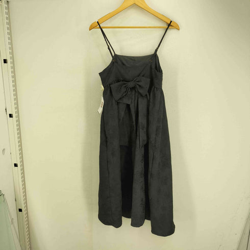 メゾンドフルール Maison de FLEUR 23AW ふくれジャガードリボンキャミワンピース レディース FREE