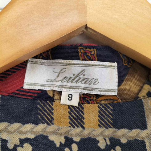 レリアン Leilian 総柄シャツ レディース 9