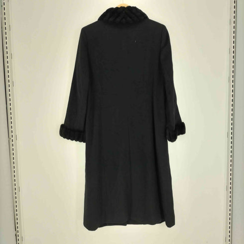RANDERS cashmere nutria fur ヌトーリアファー カシミヤ100ステンカラーコート レディース JPN:9号