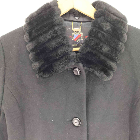RANDERS cashmere nutria fur ヌトーリアファー カシミヤ100ステンカラーコート レディース JPN:9号