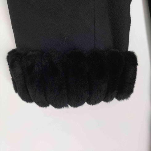 RANDERS cashmere nutria fur ヌトーリアファー カシミヤ100ステンカラーコート レディース JPN:9号