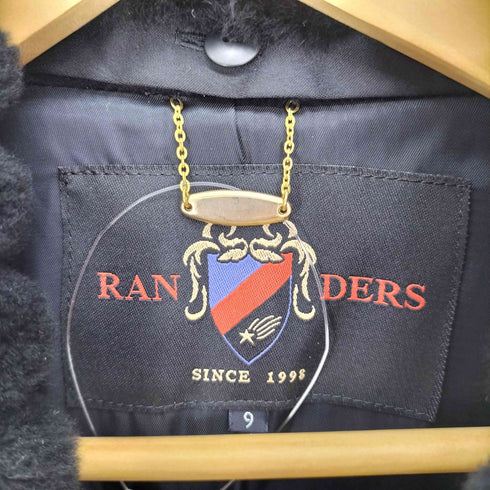 RANDERS cashmere nutria fur ヌトーリアファー カシミヤ100ステンカラーコート レディース JPN:9号