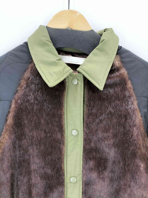 ラインヴァンド LEINWANDE 20AW フェイクファーキルティングコート メンズ FREE