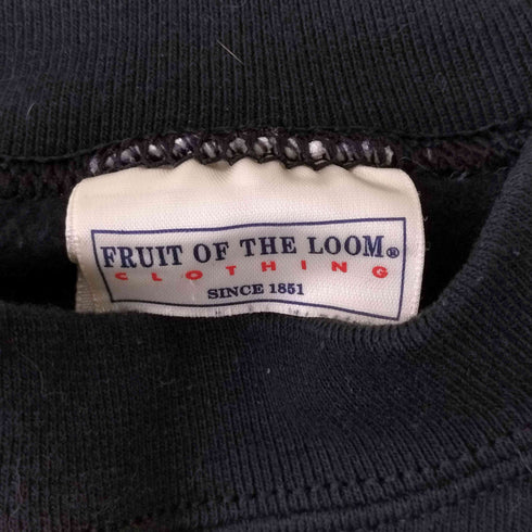 フルーツオブザルーム FRUIT OF THE LOOM 90-00S 刺繍デザインバックプリントクルーネックスウェット メンズ JPN:L