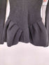 ジョンローレンスサリバン JOHN LAWRENCE SULLIVAN RIBBED PEPLUM HI-NECK KNIT SWEATER レディース OS