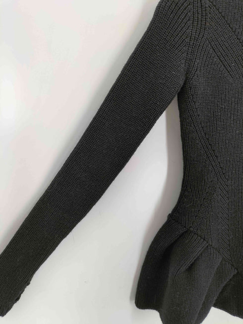 ジョンローレンスサリバン JOHN LAWRENCE SULLIVAN RIBBED PEPLUM HI-NECK KNIT SWEATER レディース OS