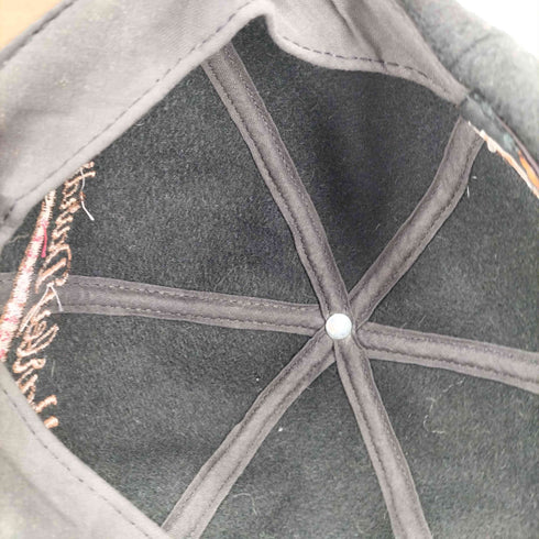 ハーレーダビッドソン HARLEY-DAVIDSON 90s USA製 ロゴ刺繍 ウールキャップ メンズ