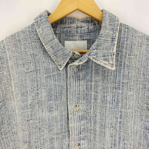 ザラ ZARA テクスチャー ジャガード 半袖 シャツ メンズ import:XL