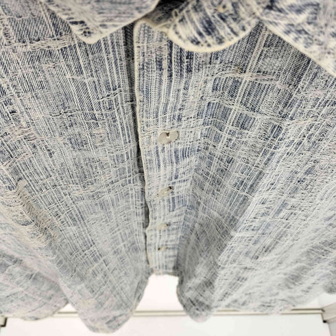 ザラ ZARA テクスチャー ジャガード 半袖 シャツ メンズ import:XL