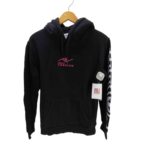 アディダス adidas TORSION トレフォイルロゴ 両面 グラフィック プリント フーディー パーカー メンズ import:M