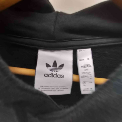 アディダス adidas TORSION トレフォイルロゴ 両面 グラフィック プリント フーディー パーカー メンズ import:M